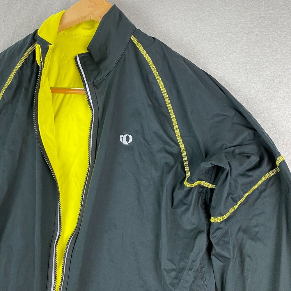 Pearl Izumi Elite reversible Jacket Mens L zip pocket softshell reflective - Picture 3 of 16